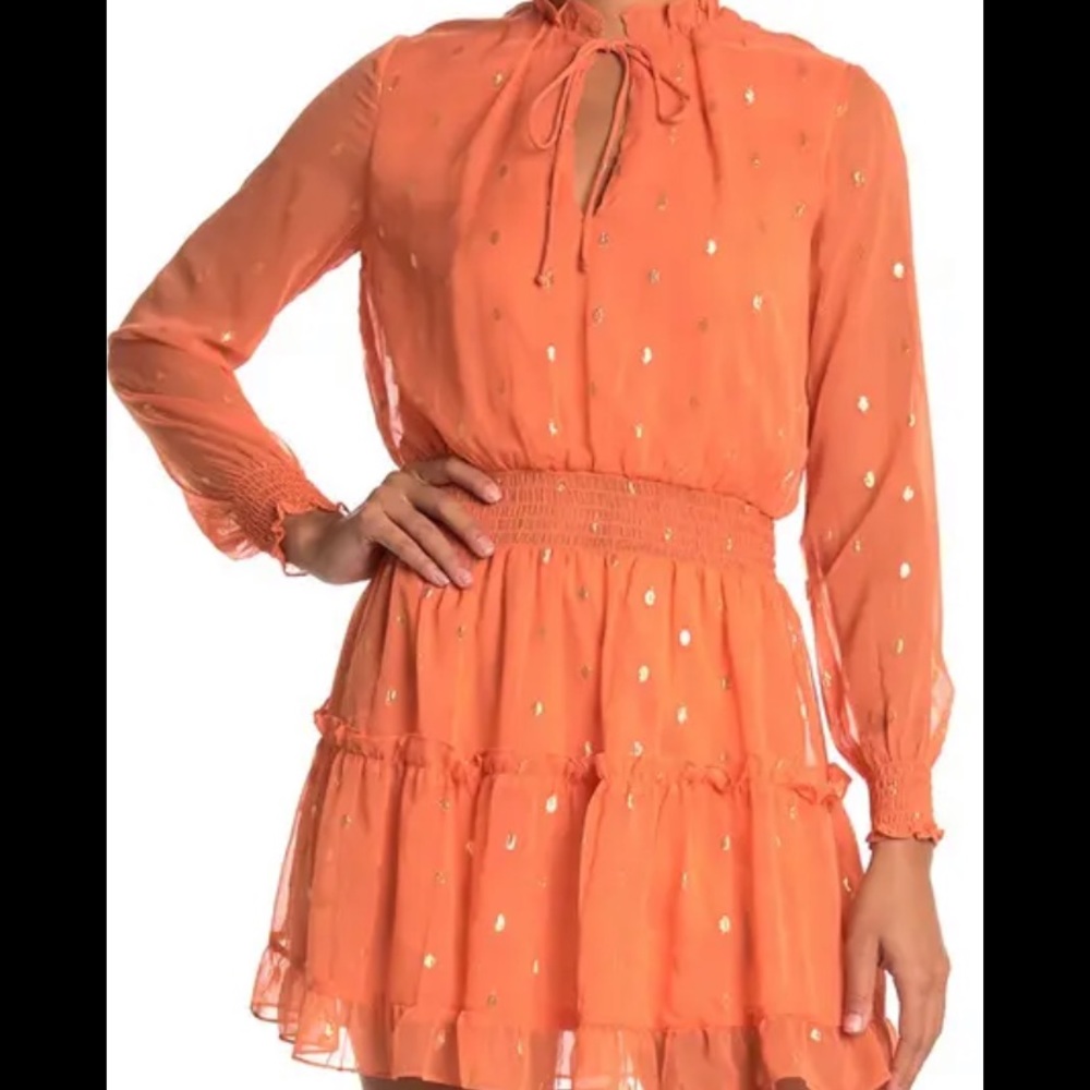 Ruffle Trim Smocked Dress Size 4